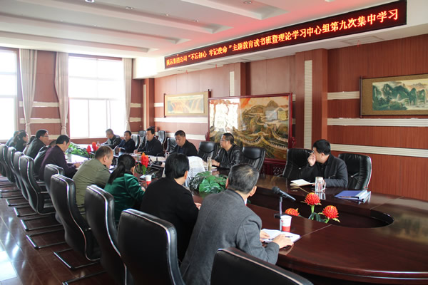 隴運(yùn)集團(tuán)公司黨委召開“不忘初心、牢記使命”主題教育讀書班暨理論學(xué)習(xí)中心組第九次集中學(xué)習(xí)（擴(kuò)大）會(huì)議