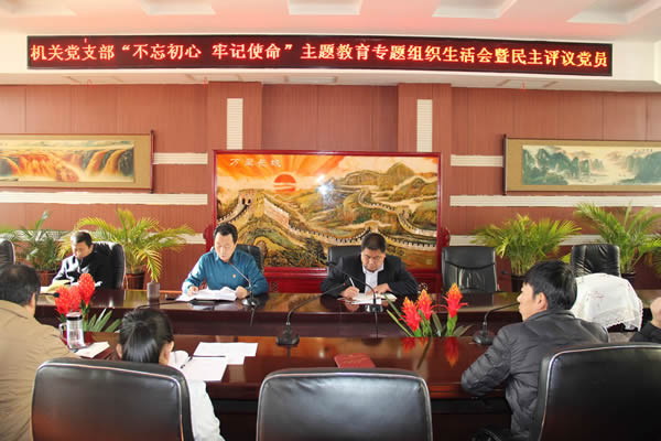 隴運(yùn)集團(tuán)公司機(jī)關(guān)黨支部召開“不忘初心、牢記使命”主題教育專題組織生活會(huì)和民主評(píng)議黨員會(huì)